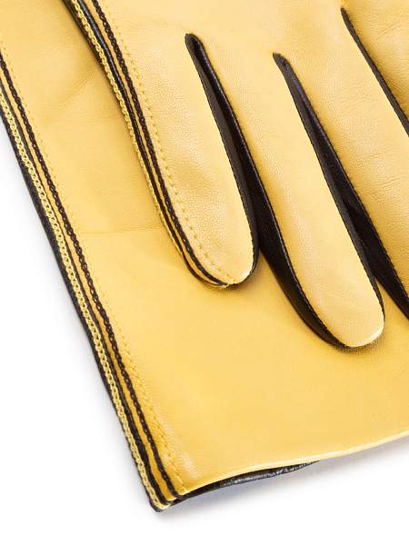 Перчатки женские ш/п F-IS0065 lemon/black Eleganzza, Артикул: F-IS0065-75_01-00033 фото №1