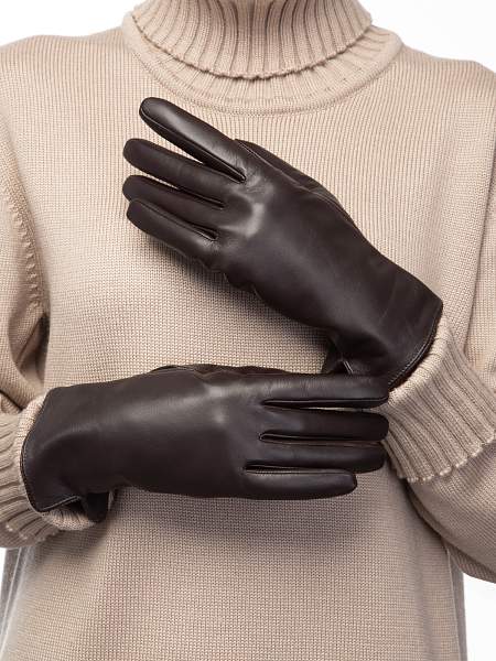 Перчатки жен п/ш LB-0190 d.brown Labbra, Артикул: LB-0190-8_01-000232 фото №1