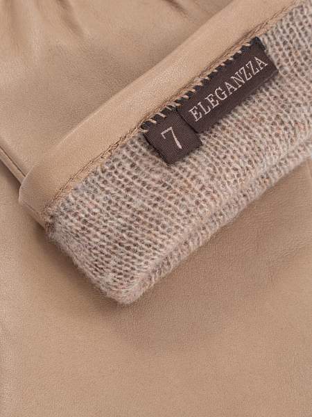 Перчатки женские ш+каш. F-IS5800 cognac Eleganzza, Артикул: F-IS5800-7_01-000156 фото №1