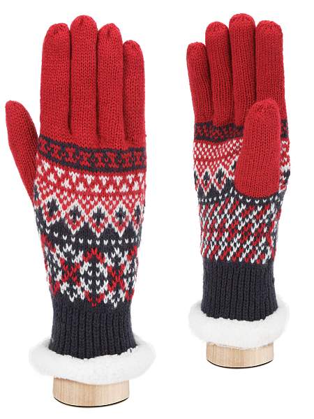 Пеpчатки Китай W47 bordo/navy Modo Gru, Артикул: W47-L_01-000373 фото №1