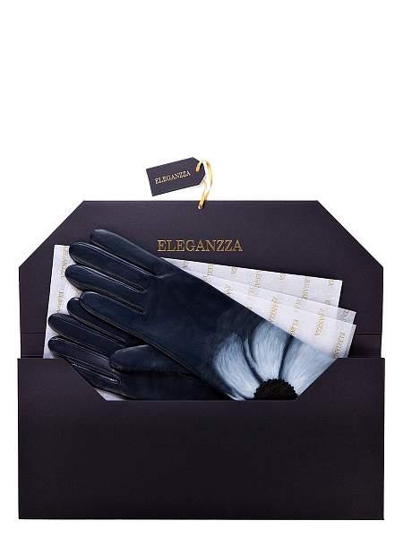 Перчатки женские ш/п F-IS0030 d.blue Eleganzza, Артикул: F-IS0030-65_01-00026 фото №1