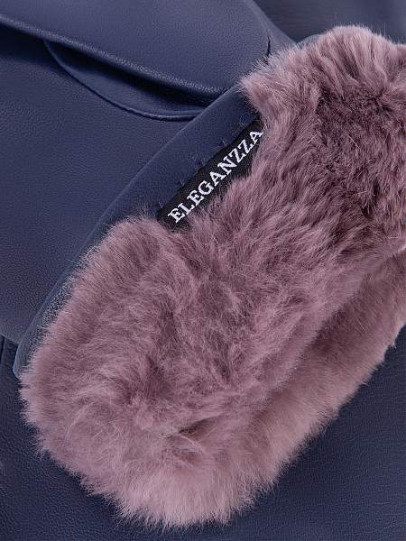 Рукавицы женские н/м крол IS129 black Eleganzza, Артикул: IS129-65_01-00028 фото №1