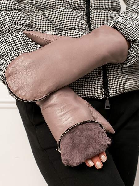 Рукавицы женские н/м крол IS129 black Eleganzza, Артикул: IS129-8_01-000286 фото №1