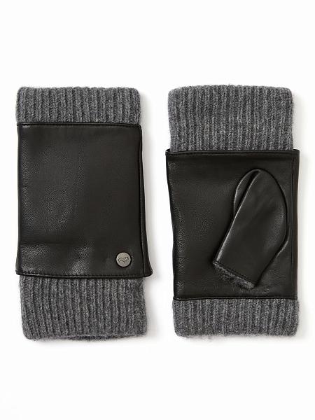 Перчатки жен п/ш LB-0505 black/d.grey Labbra, Артикул: LB-0505-8_01-000286 фото №1