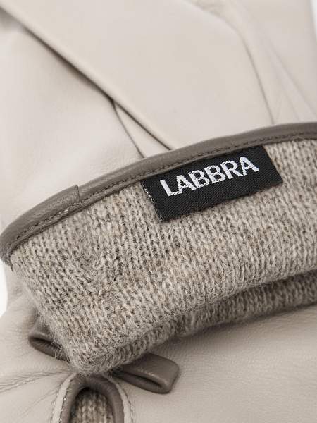 Перчатки жен п/ш LB-2401 black/beige Labbra, Артикул: LB-2401-75_01-00051 фото №1