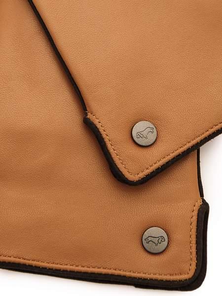 Перчатки жен п/ш LB-0209 sand/d.brown Labbra, Артикул: LB-0209-65_01-00051 фото №1