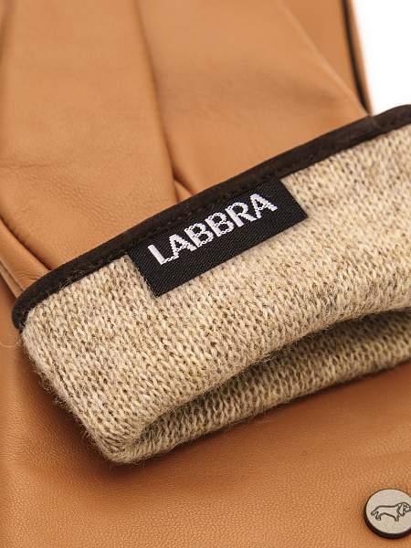 Перчатки жен п/ш LB-0209 sand/d.brown Labbra, Артикул: LB-0209-7_01-000511 фото №1