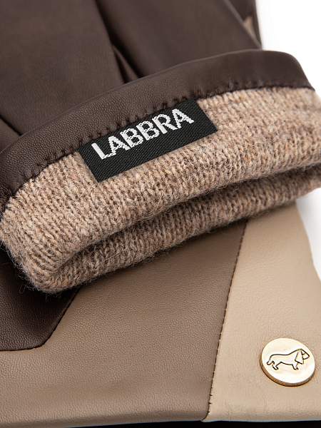 Перчатки жен п/ш LB-1822 black/white Labbra, Артикул: LB-1822-75_01-00051 фото №1