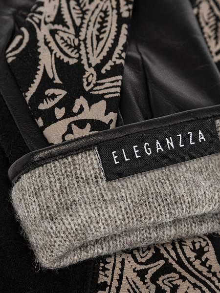 Перчатки женские ш+каш. IS00159 black/l.taupe Eleganzza, Артикул: IS00159-75_01-00052 фото №1