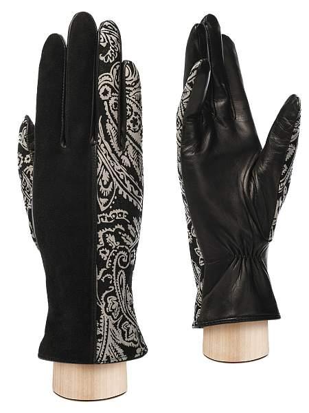 Перчатки женские ш+каш. IS00159 black/l.taupe Eleganzza, Артикул: IS00159-8_01-000521 фото №1