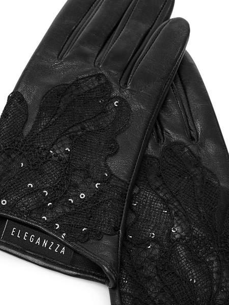 Перчатки женские ш/п IS01823 black Eleganzza, Артикул: IS01823-65_01-00052 фото №1