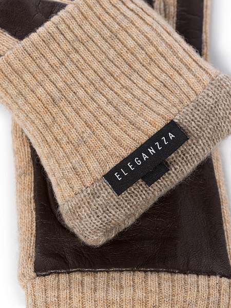 Перчатки женские ш+каш. TOUCH IS01550 black/grey Eleganzza, Артикул: TOUCH IS01550-7_01-000521 фото №1