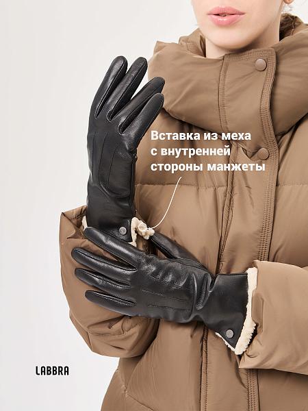 Перчатки жен п/ш LB-0204 d.brown Labbra, Артикул: LB-0204-7_01-000348 фото №1