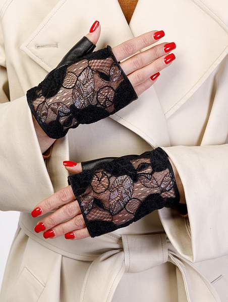 Перчатки жен б/п LB-1001 black Labbra, Артикул: LB-1001-7_01-000398 фото №1