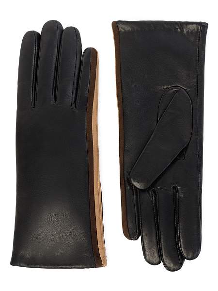 Перчатки женские ш+каш. IS01091 black/sand Eleganzza, Артикул: IS01091-65_01-00040 фото №1
