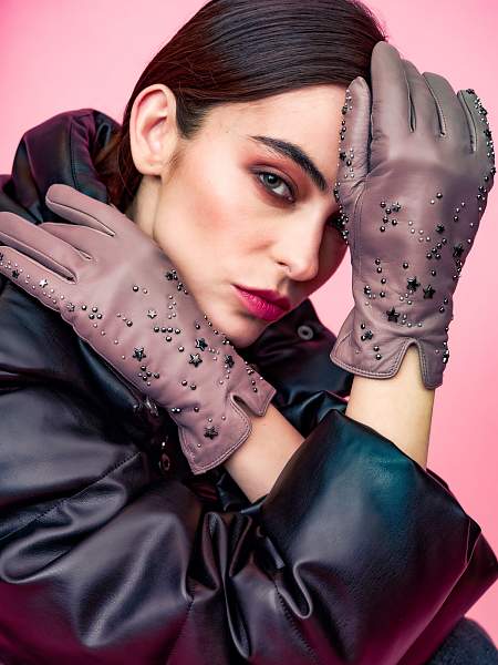 Перчатки женские ш+каш. IS01441 black Eleganzza, Артикул: IS01441-65_01-00040 фото №1