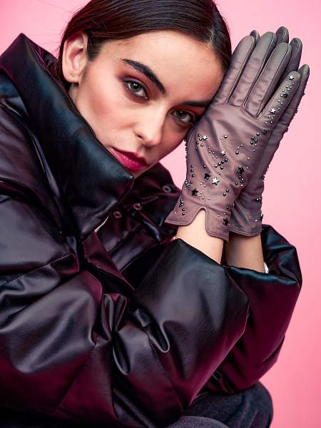 Перчатки женские ш+каш. IS01441 black Eleganzza, Артикул: IS01441-7_01-000404 фото №1