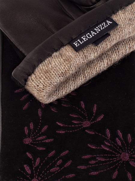Перчатки женские ш+каш. IS00190 black Eleganzza, Артикул: IS00190-75_01-00040 фото №1
