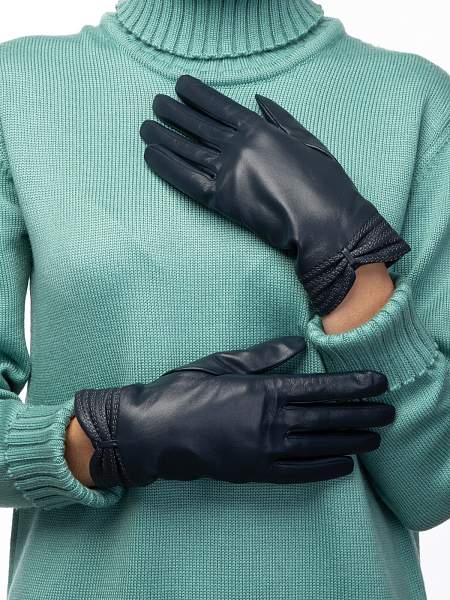 Перчатки жен п/ш LB-0316 d.blue Labbra, Артикул: LB-0316-8_01-000404 фото №1