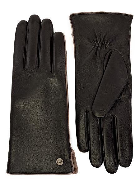 Перчатки жен п/ш LB-0209 black/d.violet Labbra, Артикул: LB-0209-7_01-000404 фото №1