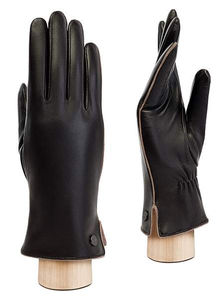 Перчатки жен п/ш LB-0209 black/d.violet Labbra, Артикул: LB-0209-75_01-00040 фото №1