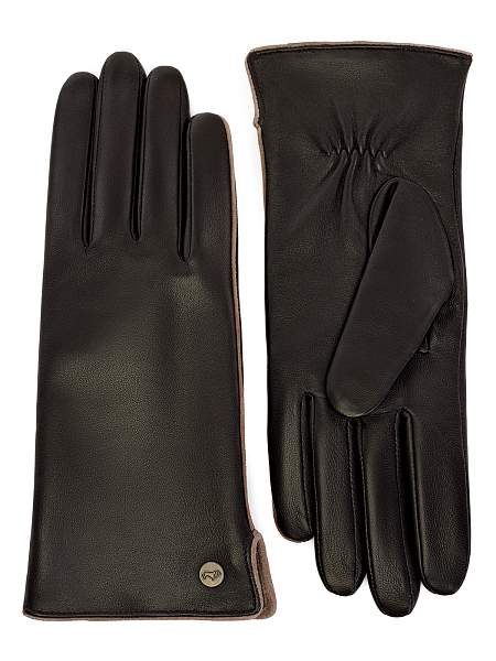 Перчатки жен п/ш LB-0209 black/d.violet Labbra, Артикул: LB-0209-75_01-00040 фото №1