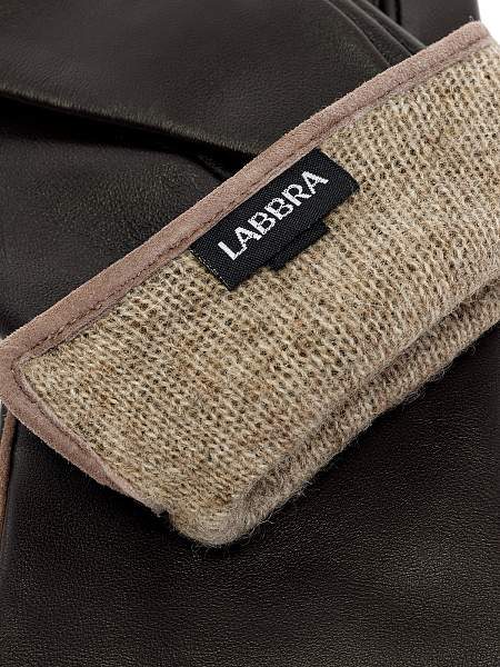 Перчатки жен п/ш LB-0209 black/d.violet Labbra, Артикул: LB-0209-75_01-00040 фото №1