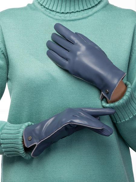 Перчатки жен п/ш LB-0209 black/d.violet Labbra, Артикул: LB-0209-75_01-00040 фото №1
