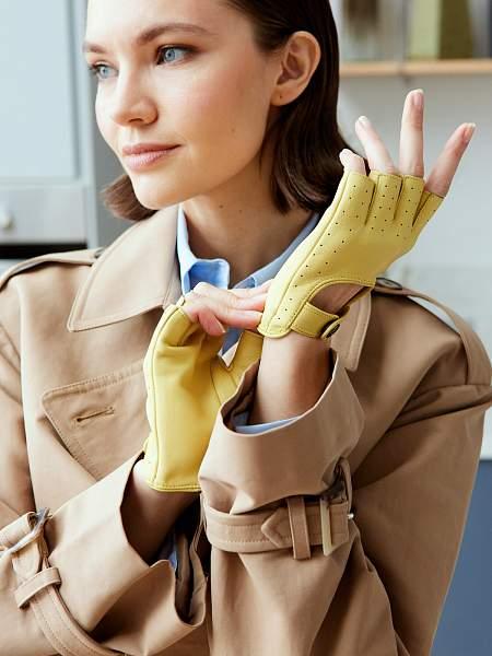 Перчатки жен ш/п LB-1005 lemon Labbra, Артикул: LB-1005-65_01-00042 фото №1