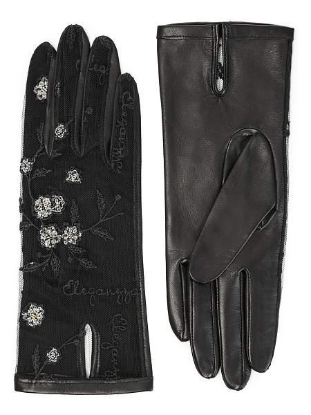 Перчатки женские б/п IS01005 black/gold Eleganzza, Артикул: IS01005-65_01-00042 фото №1
