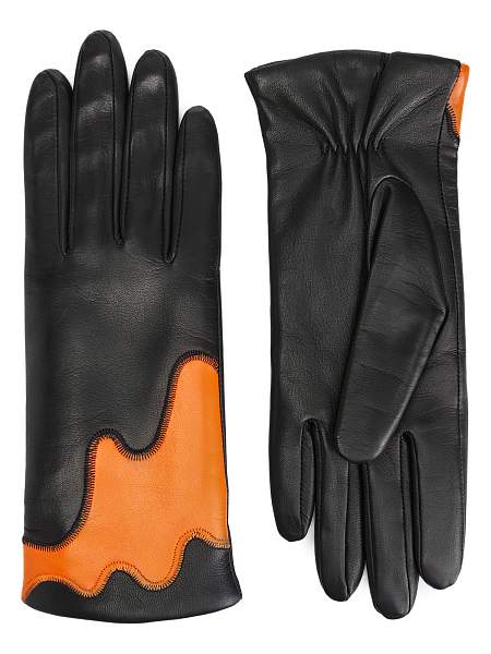 Перчатки женские ш+каш. IS01337 black/orange Eleganzza, Артикул: IS01337-8_01-000453 фото №1