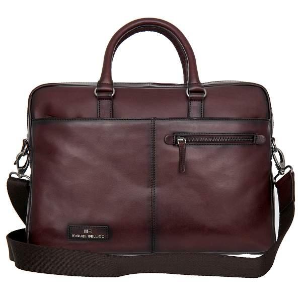 Бизнес-сумка тёмно-коричневый Miguel Bellido 8105 02 brown Miguel Bellido, Артикул: 8105 02 brown фото №1