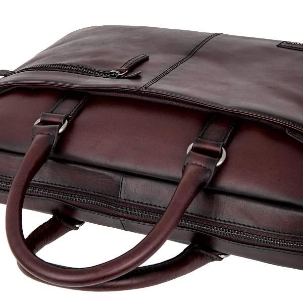 Бизнес-сумка тёмно-коричневый Miguel Bellido 8105 02 brown Miguel Bellido, Артикул: 8105 02 brown фото №1