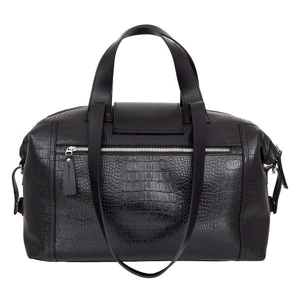 Дорожная сумка Conti UOMO черный Conti Uomo 8024 black crocco Conti Uomo, Артикул: 8024 black crocco фото №1