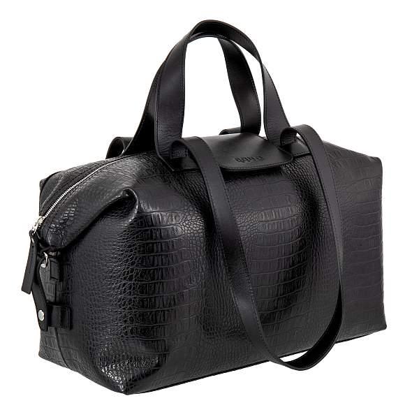 Дорожная сумка Conti UOMO черный Conti Uomo 8024 black crocco Conti Uomo, Артикул: 8024 black crocco фото №1