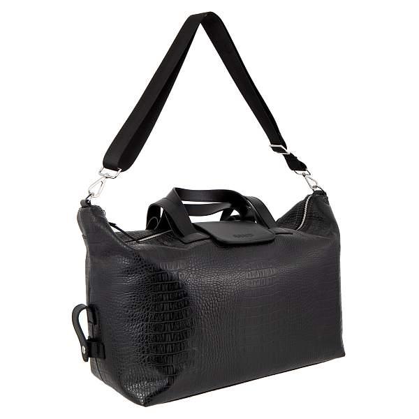 Дорожная сумка Conti UOMO черный Conti Uomo 8024 black crocco Conti Uomo, Артикул: 8024 black crocco фото №1