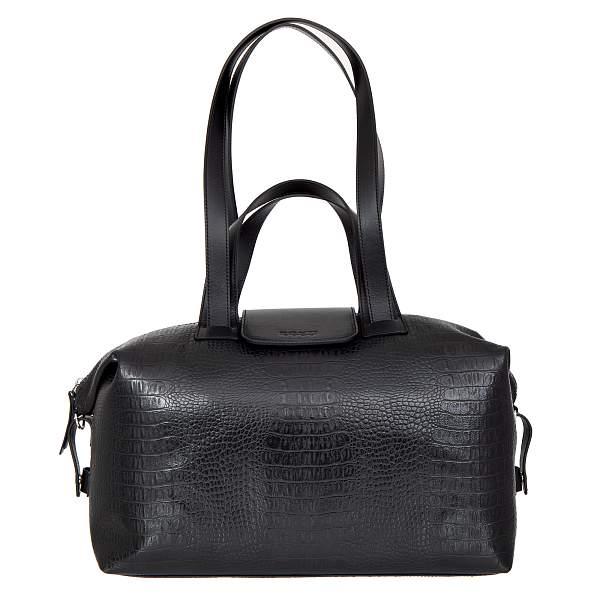 Дорожная сумка Conti UOMO черный Conti Uomo 8024 black crocco Conti Uomo, Артикул: 8024 black crocco фото №1