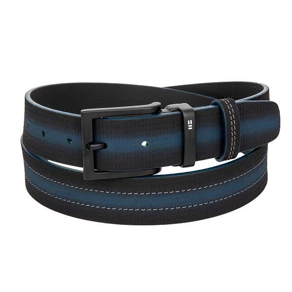 Ремень чёрный-синий Miguel Bellido 4050/35 22 black 01 Miguel Bellido, Артикул: 4050/35 22 black 01 фото №1