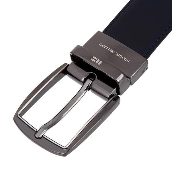 Ремень двухсторонний коричневый-синий Miguel Bellido 430/32 0211/09 navy blue/ Miguel Bellido, Артикул: 430/32 0211/09 navy blue/ фото №1