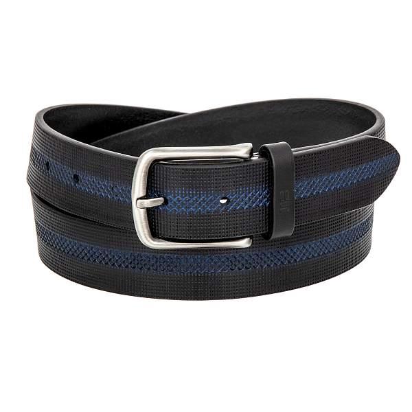 Ремень чёрный-синий Miguel Bellido 445/35 2600 black 01 Miguel Bellido, Артикул: 445/35 2600 black 01 фото №1