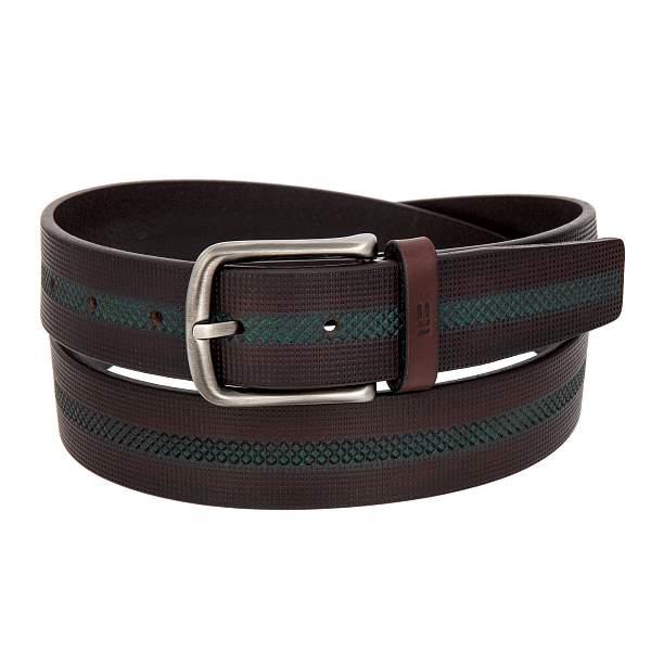 Ремень коричнево-зеленый Miguel Bellido 445/35 2600 dark brown 04 Miguel Bellido, Артикул: 445/35 2600 dark brown 04 фото №1