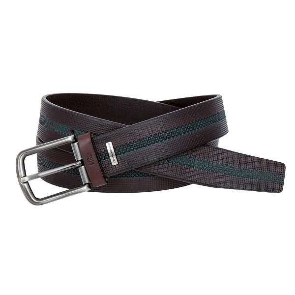 Ремень коричнево-зеленый Miguel Bellido 445/35 2600 dark brown 04 Miguel Bellido, Артикул: 445/35 2600 dark brown 04 фото №1