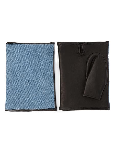 Перчатки женские ш/п 00400 l.blue jeans/black Eleganzza, Артикул: 00400-7_01-000540 фото №1