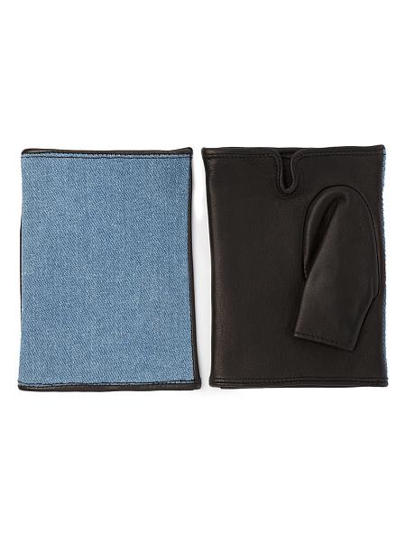 Перчатки женские ш/п 00400 l.blue jeans/black Eleganzza, Артикул: 00400-8_01-000540 фото №1