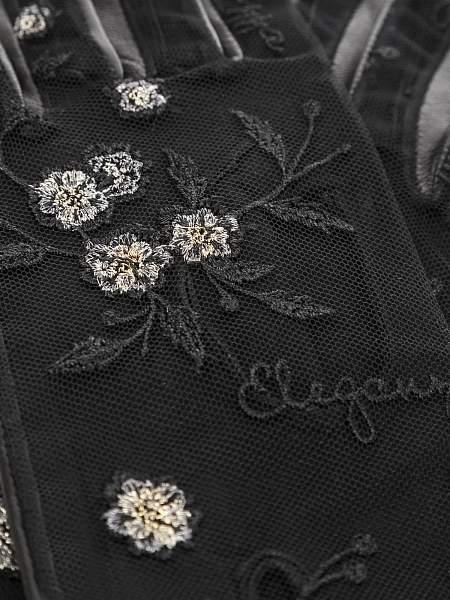 Перчатки женские б/п IS01005 black/gold Eleganzza, Артикул: IS01005-75_01-00042 фото №1
