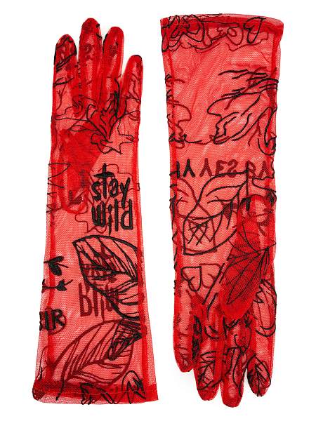 Перчатки женские б/п IS1011 red/black Eleganzza, Артикул: IS1011-7_01-000539 фото №1