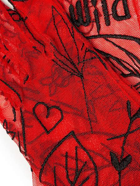 Перчатки женские б/п IS1011 red/black Eleganzza, Артикул: IS1011-7_01-000539 фото №1