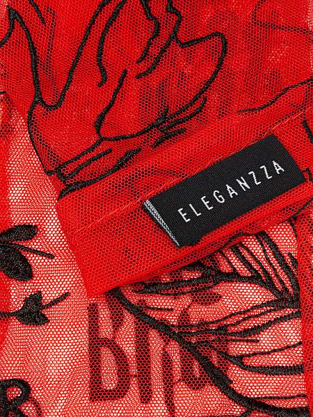 Перчатки женские б/п IS1011 red/black Eleganzza, Артикул: IS1011-7_01-000539 фото №1