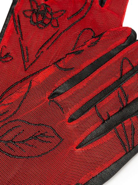 Перчатки женские б/п IS1012 red/black Eleganzza, Артикул: IS1012-7_01-000539 фото №1