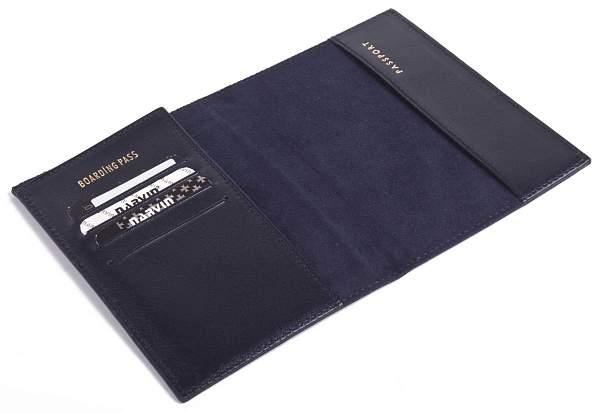 Обложка для паспорта Vasheron, Артикул: 9161-Polo D.Blue фото №1